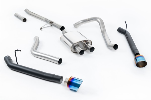 Milltek Sport Auspuffanlage passend für Jeep Gladiator JT 3.6 V6 - Rear Exit Cat Back - titan-geflämmte Endrohre