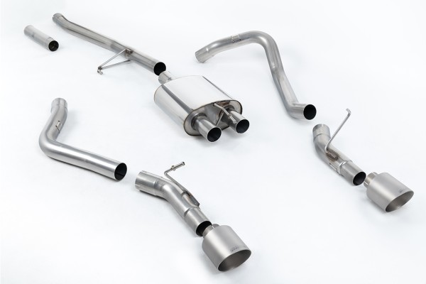 Milltek Sport Auspuffanlage passend für Jeep Gladiator JT 3.6 V6 - Side Exit Cat Back - titan-gebürstete Endrohre