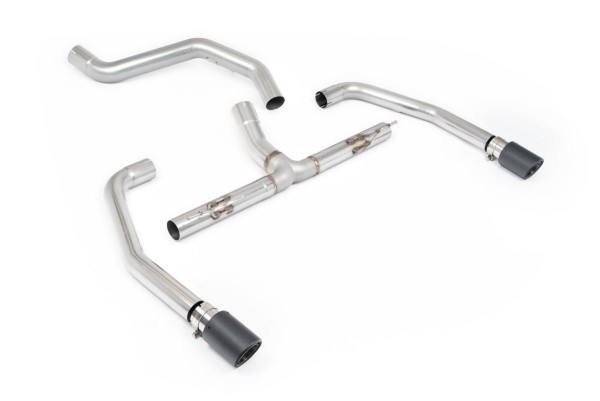 Milltek Sport Auspuffanlage passend für INEOS Grenadier B58 3. I6 Turbo Petrol & B57 3.0 I6 Turbo Diesel - ungedämpft - carbon Endrohre