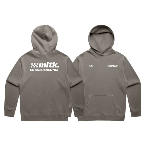 Milltek Hoodie Faded Grey (Motorsport Edition) - Größe 2XL