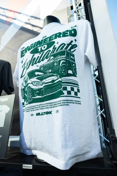 Milltek T-Shirt Engineered to Exhilarate - Größe XL