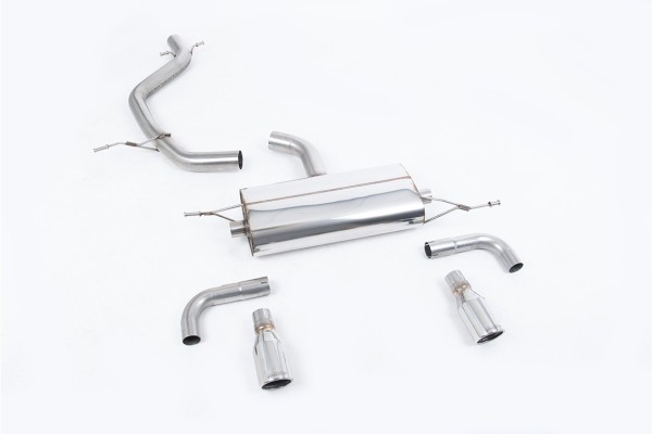 Milltek Sport Auspuffanlage passend für Volkswagen Golf Mk6 GTI 2.0 TSI ungedämpft (non-resonated)