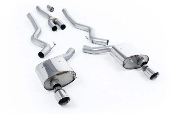 Milltek Sport Auspuffanlage passend für Ford Mustang 2.3 EcoBoost S550 & S650 Doppelauslass - ungedämpft