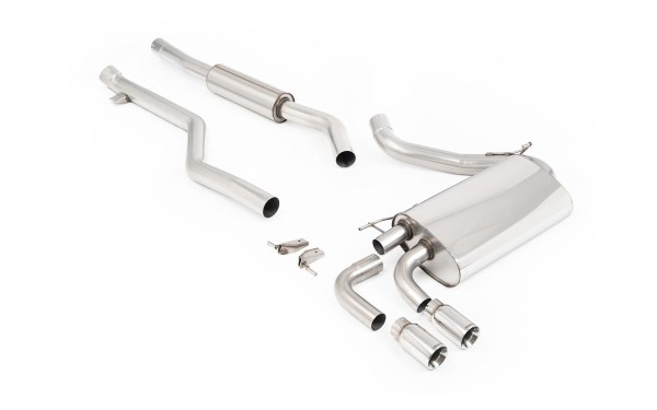 Milltek Sport Auspuffanlage passend für BMW 3 F30 320i M Sport LCI-Modelle gedämpft