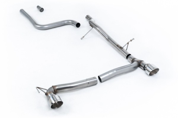 Milltek Sport Auspuffanlage passend für Ford Fiesta MK8 1.0T ST-Line mit Maxton-Diffusor - ungedämpft