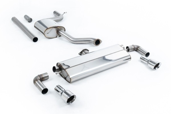 Milltek Sport Auspuffanlage passend für VW Golf Mk7.5 1.5TSI Evo GT & R-Line im GTI-Doppelauslass-Design- gedämpft