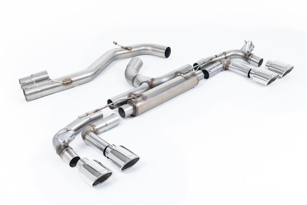 Milltek Sport Sportauspuff passend für Audi S3 2.0 TSFI quattro Sportback - Rennversion- ungedämpft