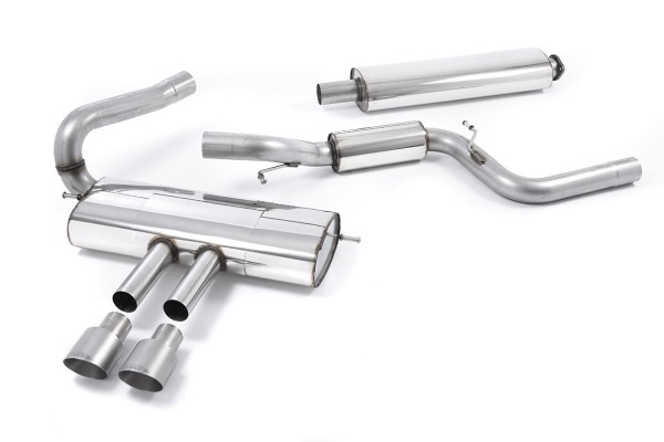 Milltek Sport Auspuffanlage passend für Ford Focus Mk3 ST 2.0l EcoBoost - titan-gebürstete Endrohre