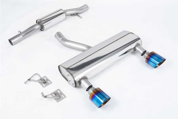 Milltek Auspuffanlage passend für Audi TT 3.2 V6 quattro gedämpft - titan-geflämmte Endrohre