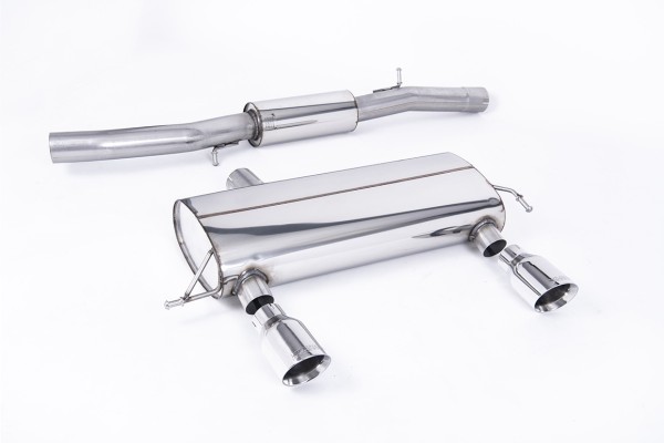 Milltek Auspuffanlage passend für Audi TT 180 / 225 quattro 3-Zoll - gedämpft - polierte Endrohre