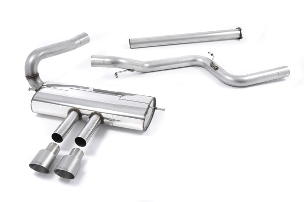 Milltek Auspuffanlage passend für Ford Focus Mk3 ST 2.0 EcoBoost - ungedämpft - titan Endrohre