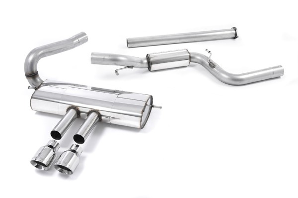 Milltek Auspuffanlage passend für Ford Focus Mk3 ST 2.0 EcoBoost - teilgedämpft - polierte Endrohre