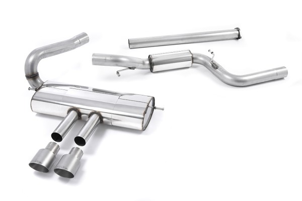 Milltek Auspuffanlage passend für Ford Focus Mk3 ST 2.0 EcoBoost - teilgedämpft - titan Endrohre