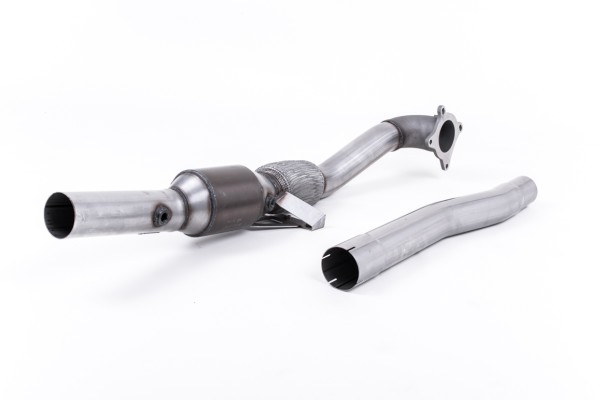 Milltek Sport Downpipe passend für Audi TT Mk2 2.0 TFSi 2WD mit High-Flow-Sportkatalysator