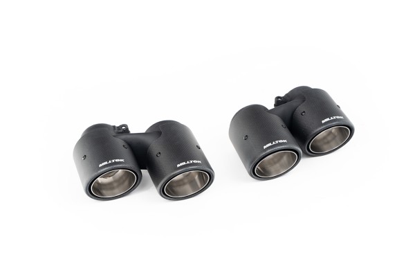 Milltek Sport Endschalldämpfer Ersatzrohre carbon passend für Porsche 911 991.1 3.8 (C2S / C4S)