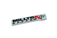 Milltek Sport Car Badge Emblem - Chrom