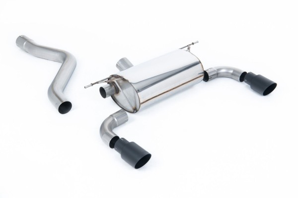 Milltek Racing Sport Abgasanlage passend für BMW 1er F20 F21 M135i - schwarze Endrohre