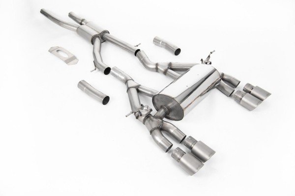 Milltek Sport Auspuffanlage passend für BMW M3 & M4 F80/F82/F83 Competition & CS OPF-Modelle - titan Endrohre