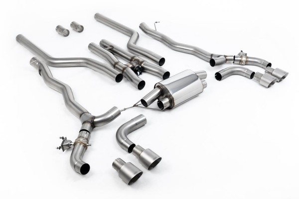 Milltek Sport Auspuffanlage passend für BMW M5 F90 Competition 4.4l Twin Turbo - titan-gebürstete Endrohre