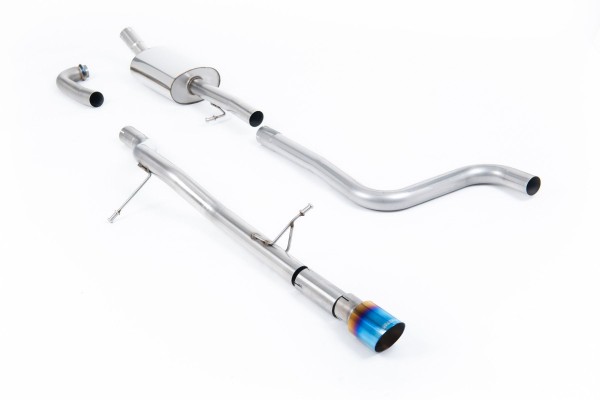 Milltek Sport Auspuffanlage passend für Ford Fiesta ST-Line Mk8 1.0T - ungedämpft - titan-geflämmte Endrohre