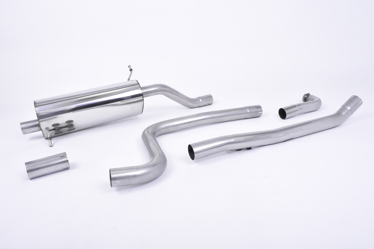 Auspuff Set Fiesta Mazda Schalldämpfer-Set Auspuff Für Ford Fiesta MK5 & Mazda 2 DY - Komplettsatz Mit Endtopf Auspuff Set Inkl. Abgasrohr