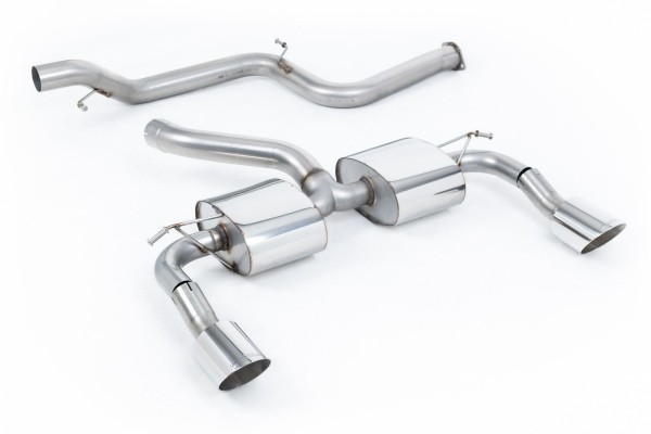 Milltek Sport Auspuffanlage passend für Ford Focus Mk2 RS 2.5T ungedämpft (non-resonated)