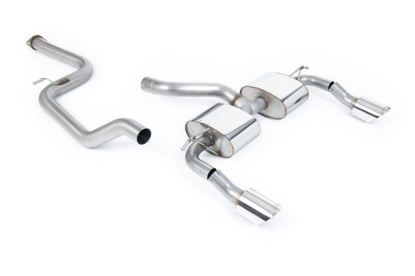 Milltek Sport Auspuffanlage passend für Ford Focus Mk2 RS 2.5T Rennversion ungedämpft (non-resonated)