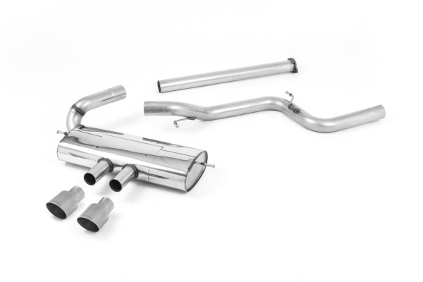 Milltek Sport Auspuffanlage passend für Ford Focus Mk3 ST 2.0 ungedämpft (non-resonated) - titan Endrohre