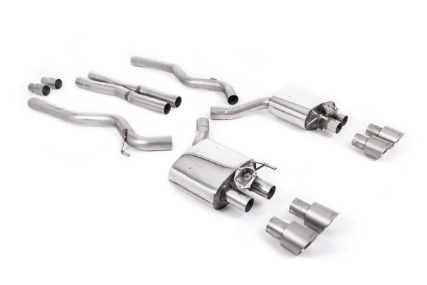 Milltek Sport Auspuffanlage passend für Ford Mustang 5.0 V8 GT Fastback/Facelift - titan Endrohre