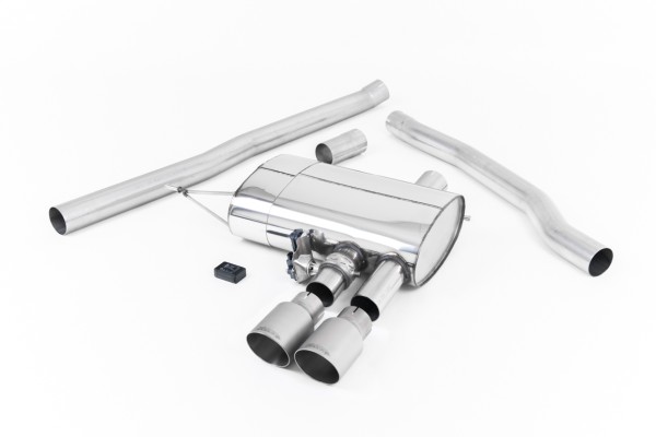 Milltek Klappen-Auspuffanlage passend für Mini Cooper Mk3 F56 S 2.0 Turbo ab Kat - titan Endrohre