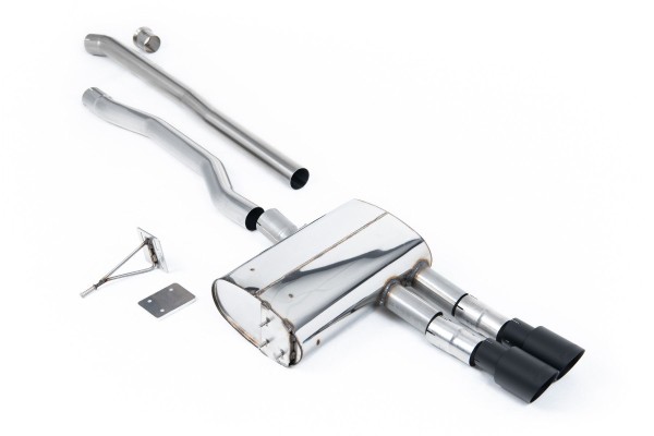 Milltek Sport Auspuffanlage passend für Mini Cooper Mk3 F56 S 2.0 Turbo LCI-Modelle mit OPF - OPF-Bypass - schwarze Endrohre