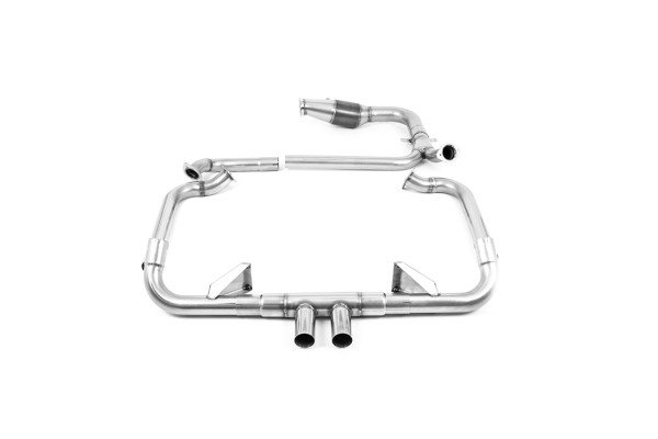 Milltek Sport Auspuffanlage passend für Porsche Boxster & Cayman 718 GTS 2.5T OPF - mit HJS-Sportkatalysator - titan-geflämmte Endrohre