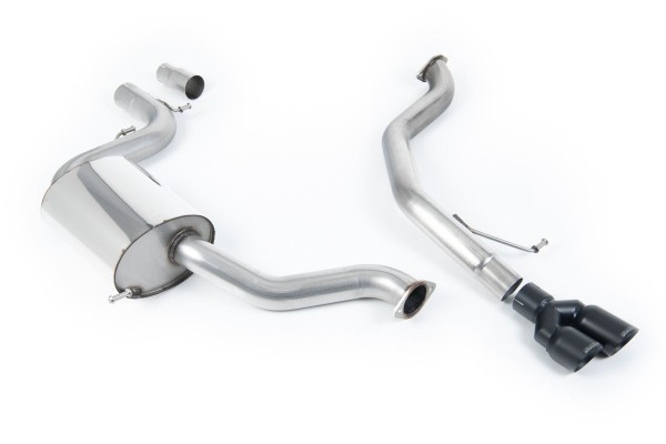 Milltek Sport Auspuffanlage passend für Volkswagen Jetta Mk6 GLI 2.0 FSI mit OE-Downpipe- schwarze Endrohre