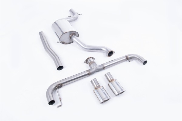 Milltek Sport Auspuffanlage passend für Volkswagen Scirocco R - ovale polierte Endrohre